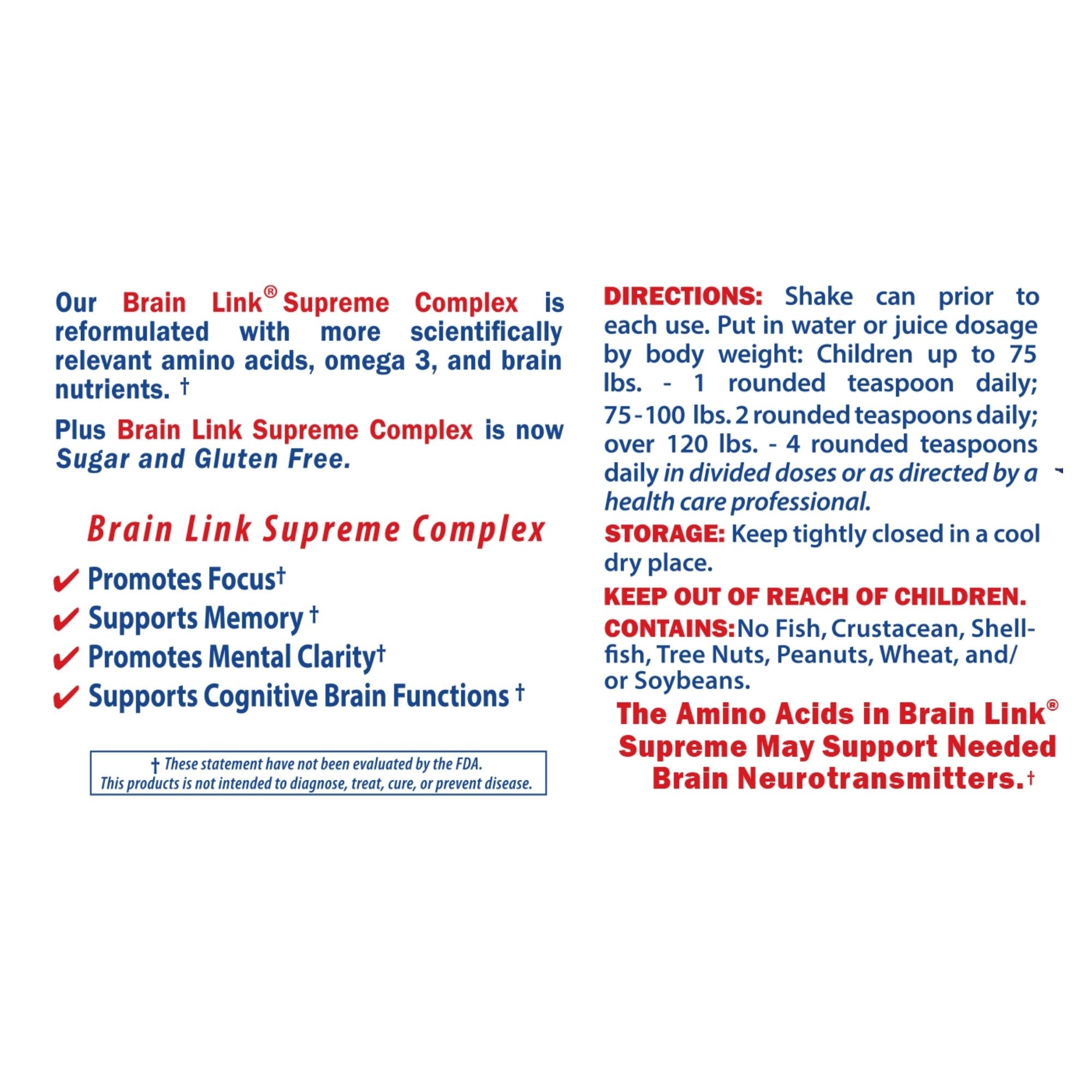Brain Link Complex® 18 oz. | pscproducts.com – PSC Products Direct