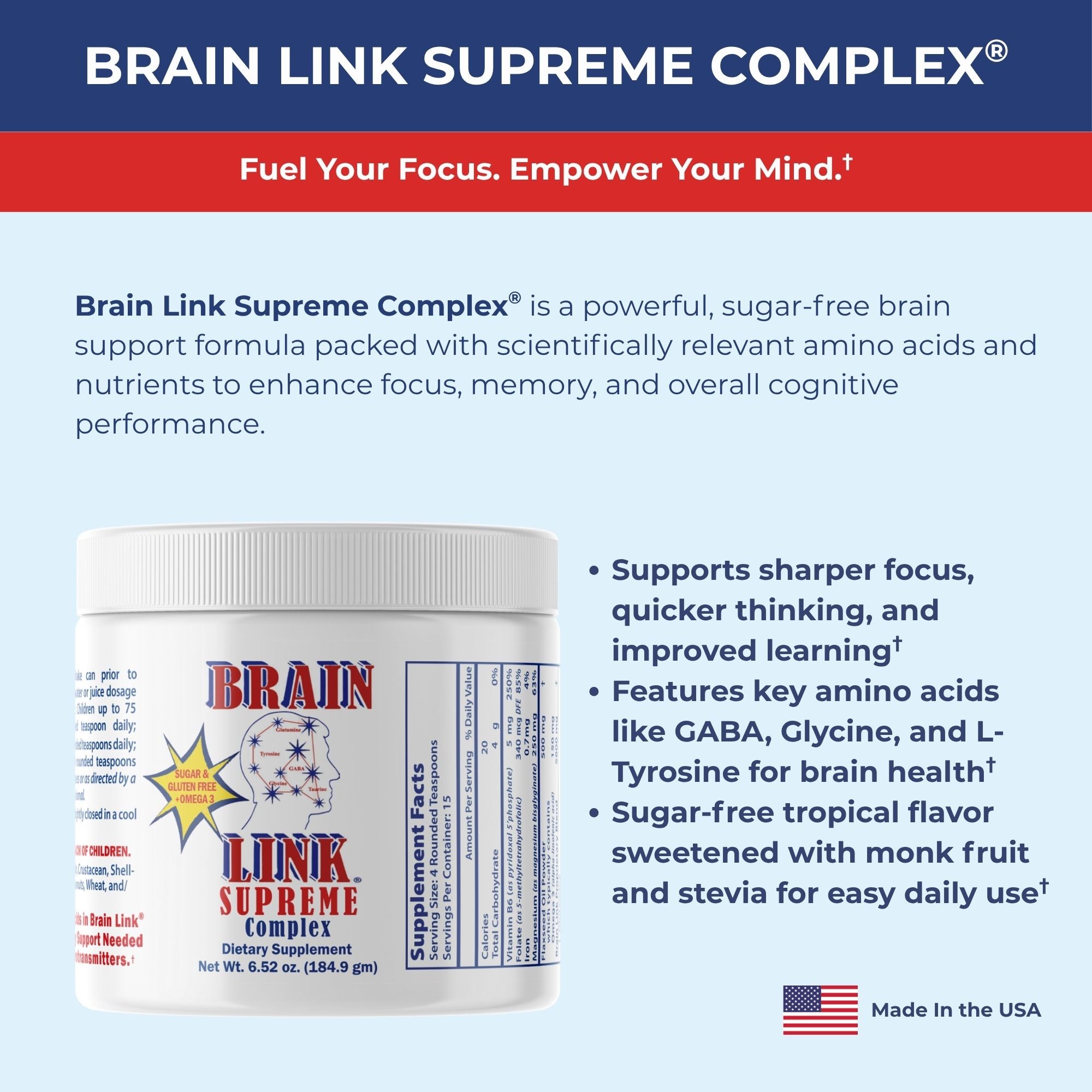 Brain Link Complex® 18 oz. | pscproducts.com – PSC Products Direct